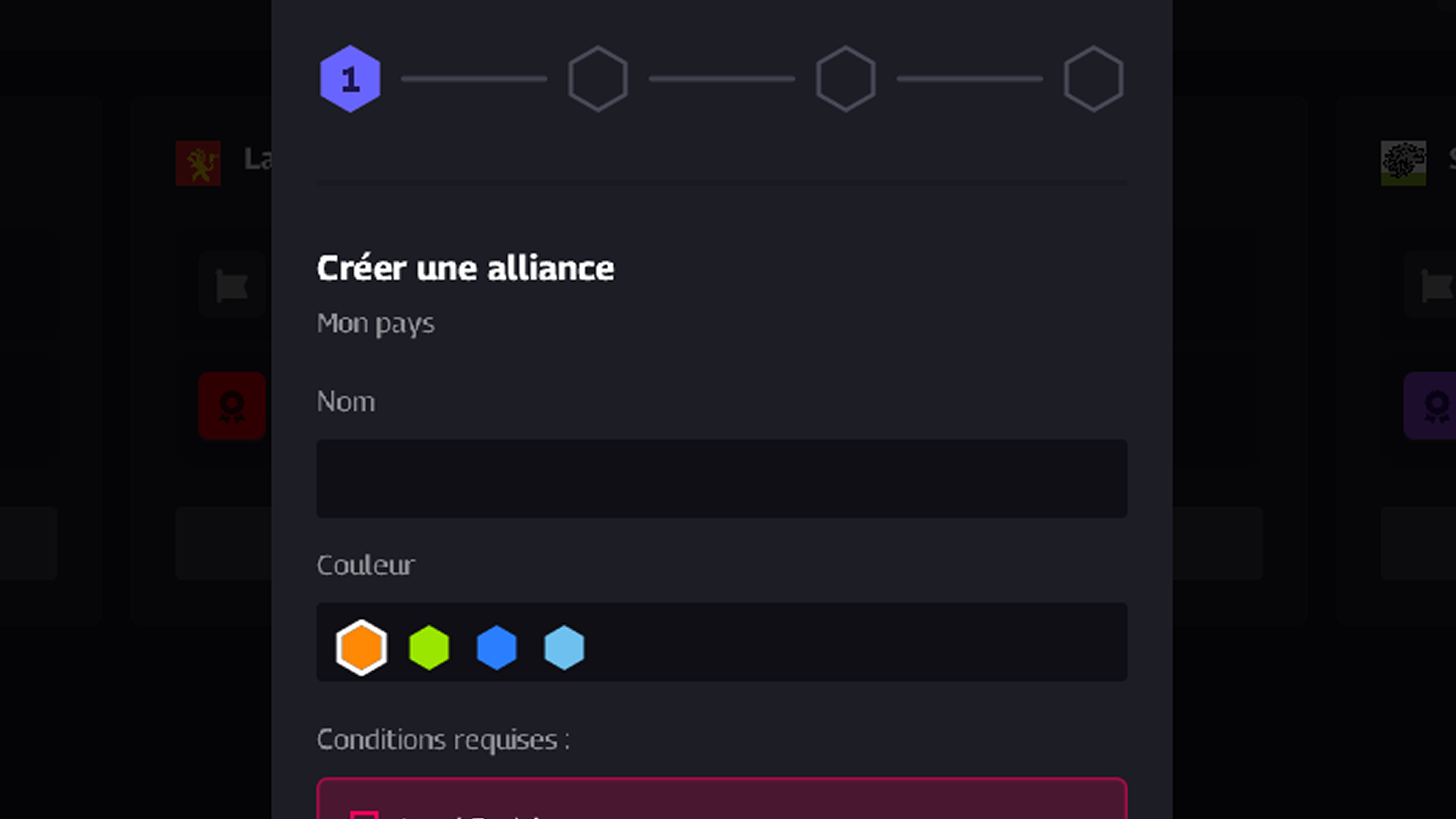 Créer une alliance